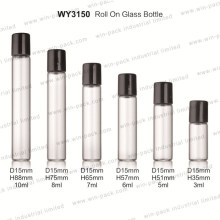 3ml 5ml 8ml 10ml Factory Director Wholesale Roll on Glass Bottle with Black Cap for Essential Oil